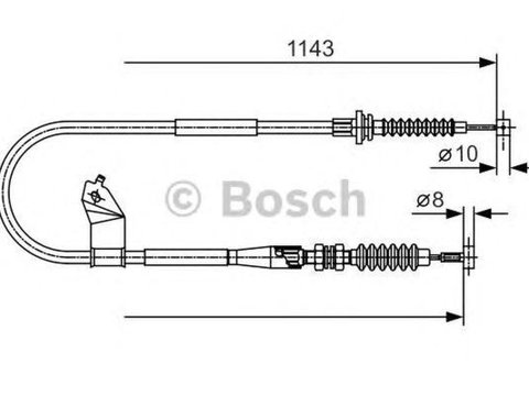 Cablu frana mana MAZDA MX-5 II NB BOSCH 1987482055