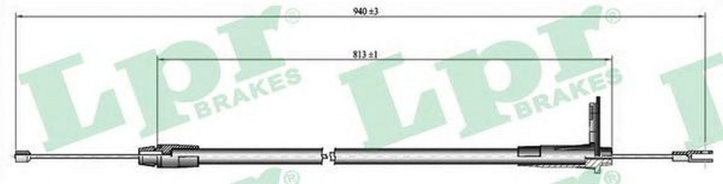 Cablu frana mana MERCEDES-BENZ CLC-CLASS CL203 LPR C0424B