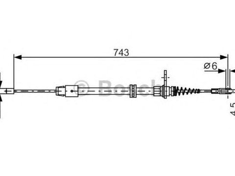 Cablu frana mana MERCEDES-BENZ E-CLASS W212 BOSCH 1987482329