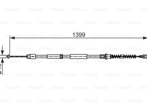 Cablu frana mana MERCEDES-BENZ SPRINTER 5-t caroserie 906 BOSCH 1987482539