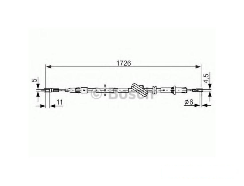 Cablu frana mana Mercedes E-Class T-Model (S211) 2003-2009, Mercedes E-Class (W211) 2002-2009, CLS (C219) 2004-2011