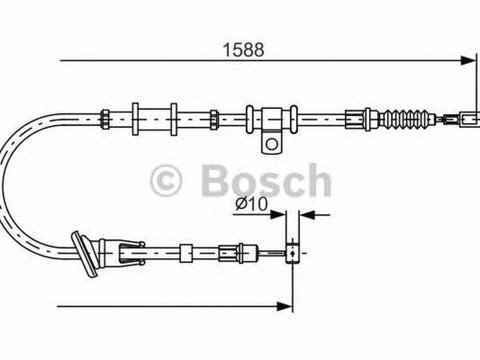 Cablu frana mana MITSUBISHI CARISMA limuzina DA BOSCH 1987482245