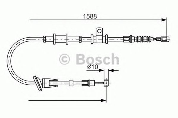 Cablu frana mana MITSUBISHI CARISMA limuzina DA BOSCH 1987482246