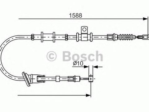 Cablu frana mana MITSUBISHI CARISMA limuzina DA BOSCH 1987482246