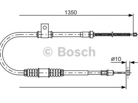 Cablu frana mana MITSUBISHI COLT V CJ CP BOSCH 1987482063