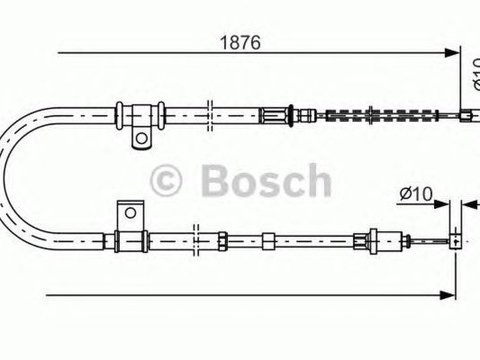 Cablu frana mana MITSUBISHI GALANT VI combi EA BOSCH 1987482183