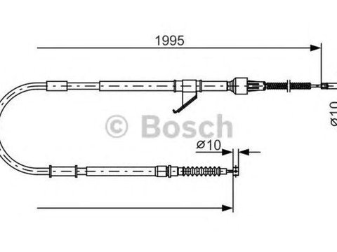 Cablu frana mana MITSUBISHI L 200 K7 T K6 T BOSCH 1987482069