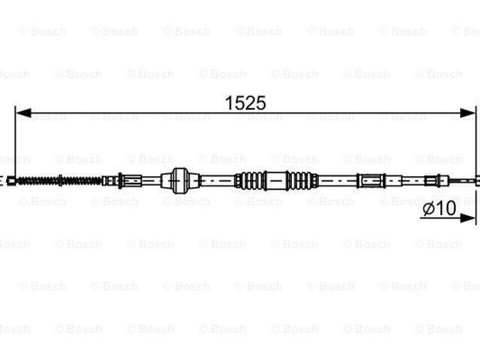 Cablu frana mana MITSUBISHI LANCER limuzina CS A CT0 BOSCH 1987482534