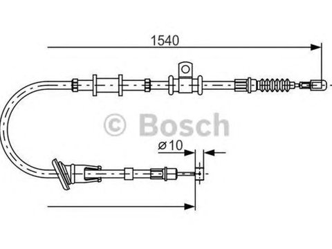 Cablu frana mana MITSUBISHI SPACE STAR DG A BOSCH 1987482065