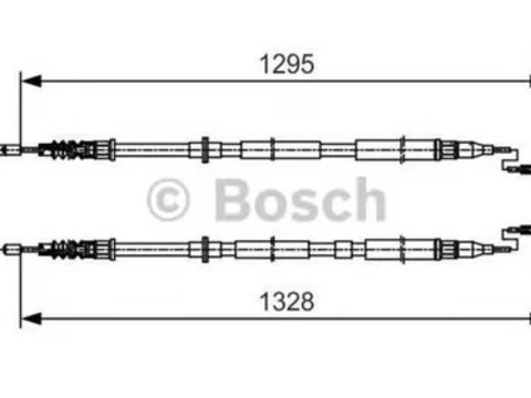 Cablu frana mana OPEL ASTRA H caroserie L70 BOSCH 1987477908 PieseDeTop