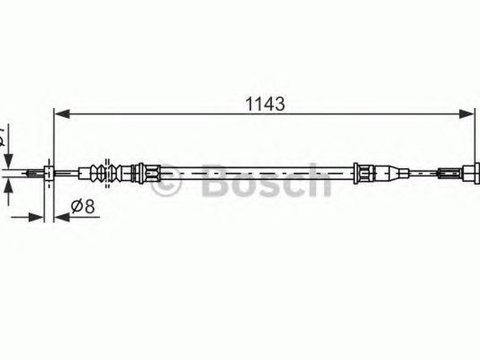 Cablu frana mana OPEL TIGRA TwinTop BOSCH 1987482139