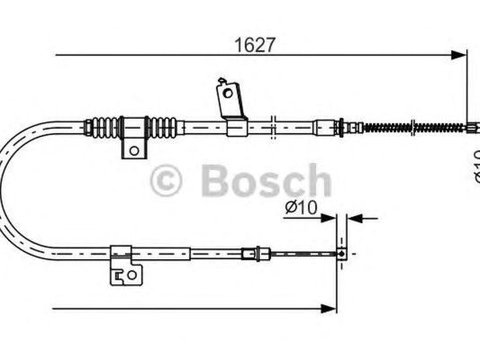 Cablu frana mana PEUGEOT 4007 GP BOSCH 1987482274