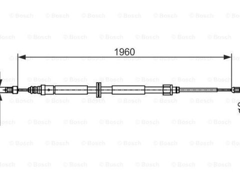 Cablu frana mana RENAULT GRAND Scenic III JZ0 1 BOSCH 1987482432