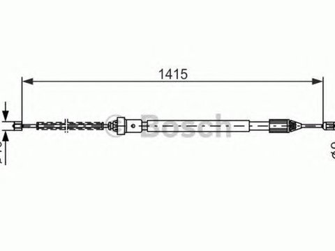 Cablu frana mana RENAULT SYMBOL I LB0 1 2 BOSCH 1987477782