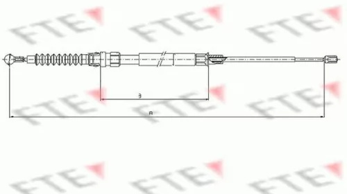Cablu frana mana SEAT ALTEA XL 5P5 5P8 FTE FBS02075 PieseDeTop