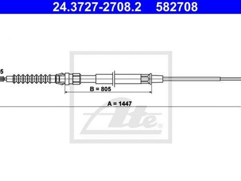 Cablu frana mana SEAT ALTEA XL 5P5 5P8 TEXTAR 44005800