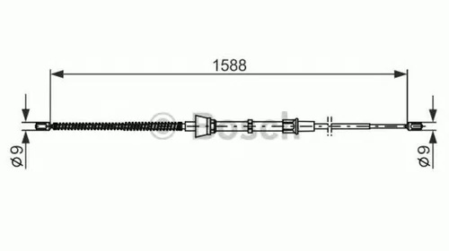 Cablu frana mana SEAT IBIZA V ST 6J8 6P8 BOSCH 1987482266 PieseDeTop