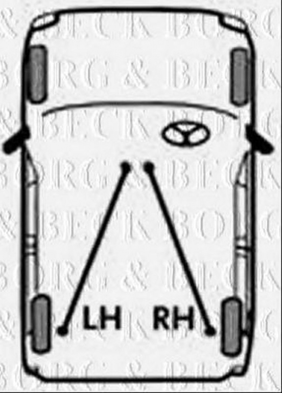 Cablu frana mana SEAT TOLEDO II 1M2 BORG & BECK BKB2460