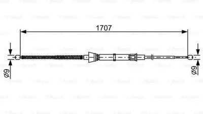 Cablu frana mana SEAT TOLEDO IV KG3 BOSCH 19874824