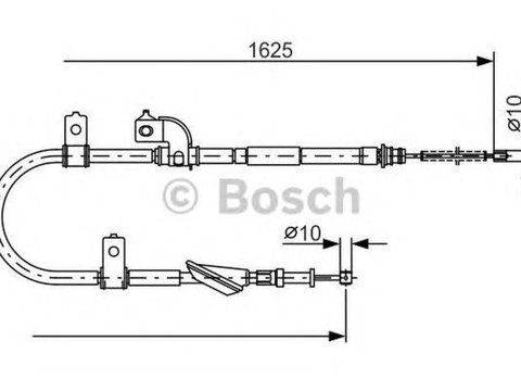 Cablu frana mana SUBARU IMPREZA limuzina GD BOSCH 1987482081