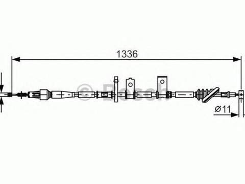 Cablu frana mana SUZUKI GRAND VITARA I Cabriolet GT BOSCH 1987482091