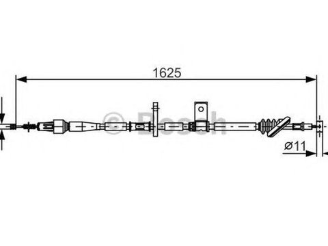 Cablu frana mana SUZUKI GRAND VITARA I FT BOSCH 1987482094