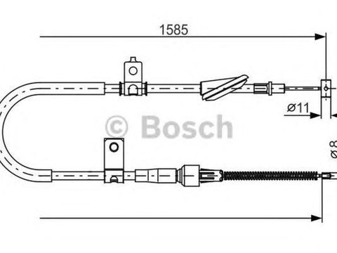 Cablu frana mana SUZUKI LIANA combi ER BOSCH 1987482257