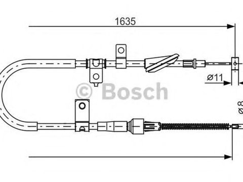 Cablu frana mana SUZUKI LIANA ER BOSCH 1987482258