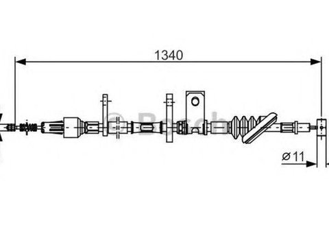 Cablu frana mana SUZUKI VITARA Cabrio ET TA BOSCH 1987482184