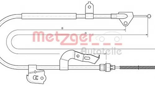 Cablu frana mana TOYOTA AYGO WNB1 KGB1 METZGER 10.4510 PieseDeTop