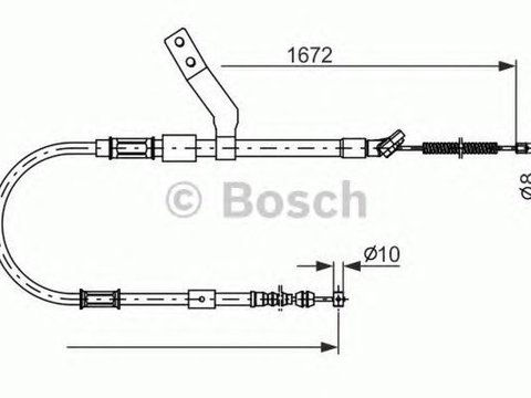 Cablu frana mana TOYOTA CELICA ZZT23 BOSCH 1987482261