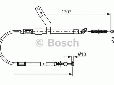 Cablu frana mana TOYOTA CELICA ZZT23 BOSCH 1987482260