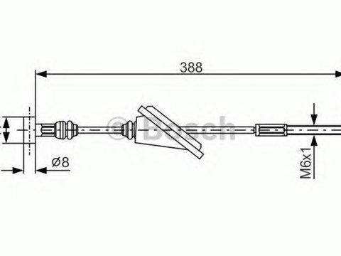 Cablu frana mana TOYOTA CELICA ZZT23 BOSCH 1987482259