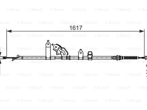 Cablu frana mana TOYOTA URBAN CRUISER NSP1 NLP1 ZSP1 NCP11 BOSCH 1987482441