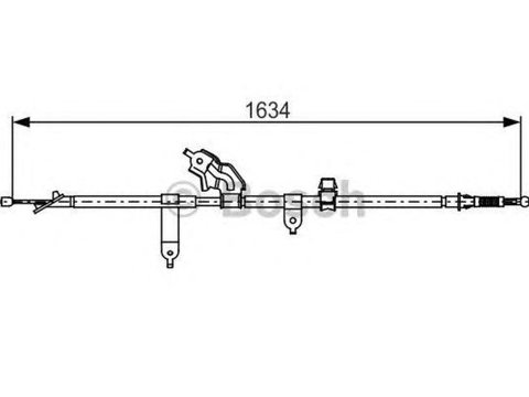 Cablu frana mana TOYOTA YARIS SCP9 NSP9 KSP9 NCP9 ZSP9 BOSCH 1987482222