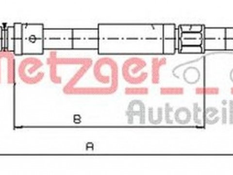 Cablu frana mana VOLVO 460 L 464 METZGER 10.8231