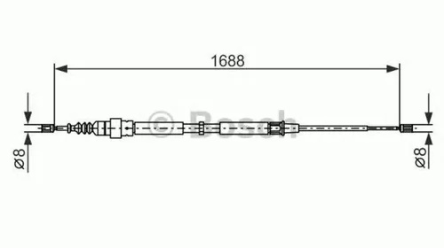 Cablu frana mana VW GOLF IV 1J1 BOSCH 1987477696 PieseDeTop