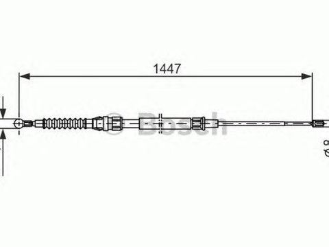 Cablu frana mana VW GOLF V Variant 1K5 BOSCH 1987477958