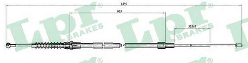 Cablu frana mana VW GOLF V Variant 1K5 LPR C0064B