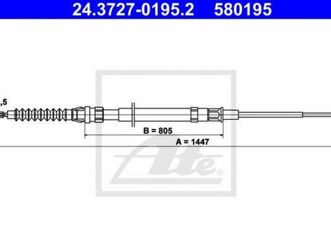 Cablu frana mana VW GOLF V Variant 1K5 TEXTAR 44006700