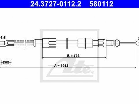 Cablu frana mana VW LT 28-35 I bus 281-363 TEXTAR 44003800