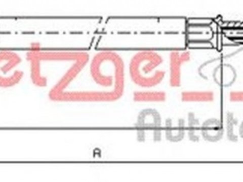 Cablu frana mana VW TOURAN 1T1 1T2 METZGER 10.7625