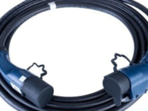 Cablu incarcare vehicul electric Akyga, monofazic, tip stecher: 1, 6m, 7,4kW, 32A, 6mm patrati, negru/navy blue (si carcasa, cu protectie mufa) CHEVROLET BOLT, SPARK, VOLT 200-175-ZD 01.98-