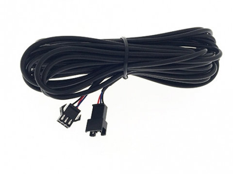 Cablu prelungitor senzori parcare VALEO 632220 pentru ECU - boxe/display TFT, negru, 6 metri, mufe cu 3 pini