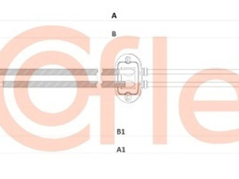 Cablu transmisie manuala 2CB FO018 COFLE pentru Ford Mondeo