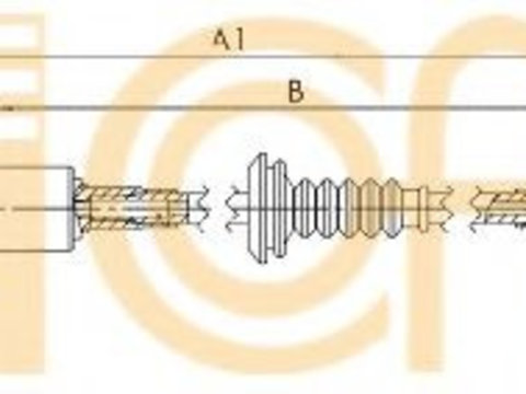 Cablu,transmisie manuala IVECO DAILY III caroserie inchisa/combi (1997 - 2007) COFLE 12.7291 piesa NOUA