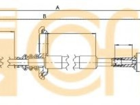 Cablu,transmisie manuala MERCEDES VITO caroserie (638) (1997 - 2003) COFLE 11.3351