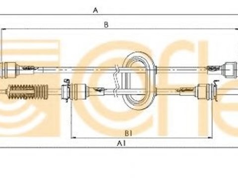 Cablu,transmisie manuala NISSAN INTERSTAR bus (X70) (2002 - 2016) COFLE 11.2885 piesa NOUA