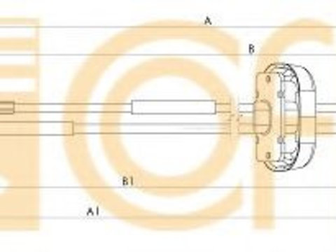 Cablu,transmisie manuala NISSAN PRIMASTAR Van (X83) (2001 - 2016) COFLE 11.2883