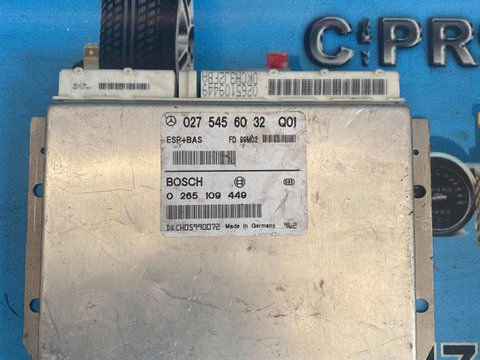 Calculator ABS / ESP Mercedes A-Class W168 Cod 027 545 60 32 Q01